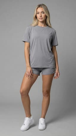 Lounge T-shirt set — black