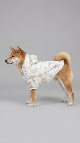 Pet camo hoodie — side view